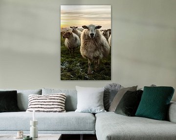 Staand beeld schapen van Danai Kox Kanters