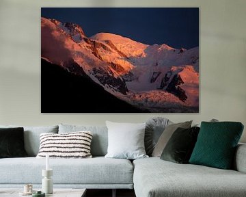 Le Mont Blanc dans la lumière du soir sur Menno Boermans
