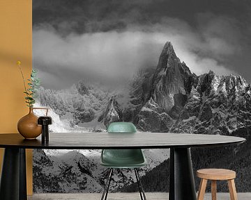 Les Drus after the storm by Menno Boermans