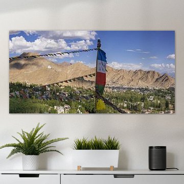 Prayer flags over Leh