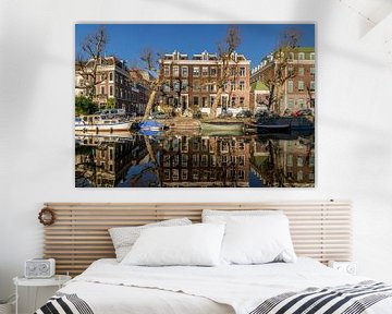 Grachtenpanden in Amsterdam! van Robert Kok