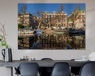 Grachtenpanden in Amsterdam! van Robert Kok