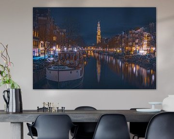 Prinsengracht by Night van Julius Pot