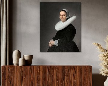 Portret van een 17e eeuwse dame