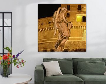 Ange sur le pont des anges au Castel Sant'Angelo à Rome sur rene marcel originals