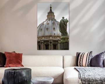 Dome of St. Peter's Basilica in Vatican City by rene marcel originals