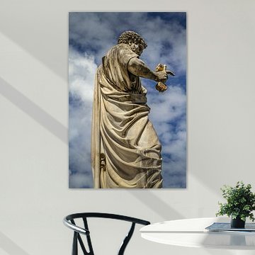 Statue of St. Peter with the key in his hand