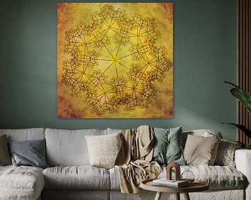 Mandala chic, gold and ochre by Rietje Bulthuis