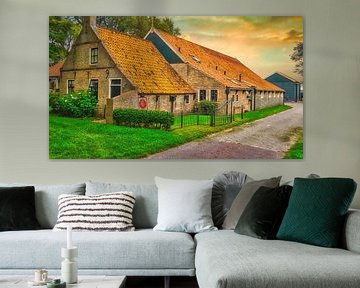 Bauernhof 1779 Hollem Ameland von Digital Art Nederland