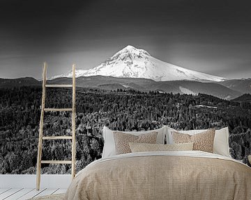 Mount Hood in zwart-wit van Henk Meijer Photography