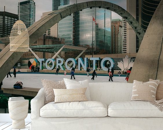 Example of the artwork in a room