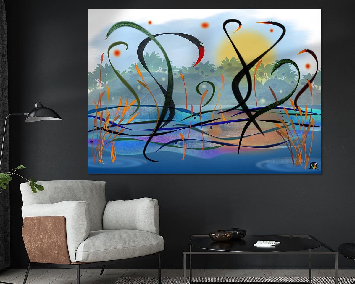 Example of the artwork in a room