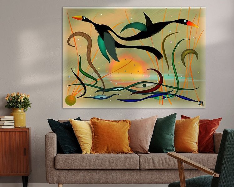 Example of the artwork in a room