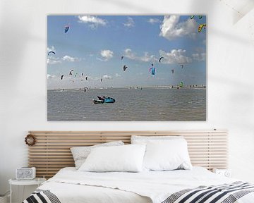 Surfers at sea