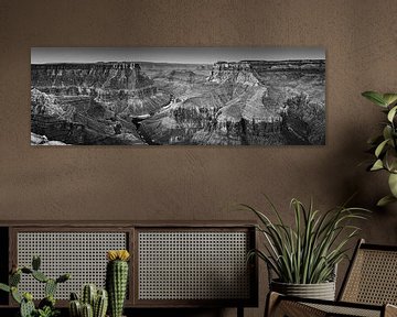 Confluence Point, Grand Canyon en noir et blanc