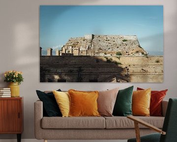 Het Oude Fort op de Oude Vesting Corfu Stad | Reisfotografie fine art foto print | Griekenland, Euro van Sanne Dost