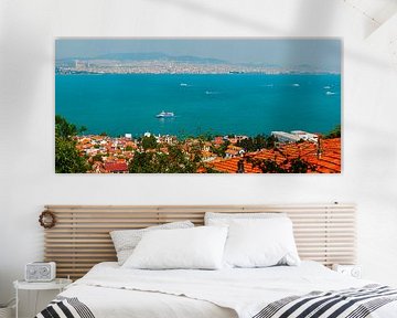 Panoramic view of Bosporus canal by Yevgen Belich