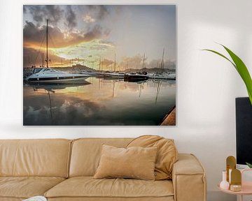 Hafen von Ibiza bei Sonnenuntergang von Tamas Ibiza