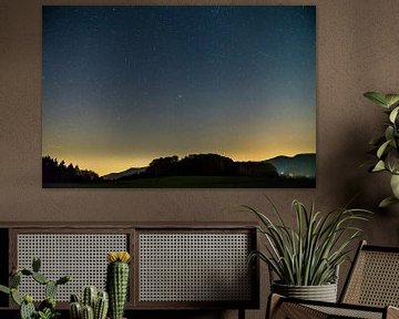 Germany, black forest starry night sky panorama by adventure-photos