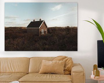 Huis van het Wester Amsterdamse Waterleidingduinen | Hollands fine art foto print | Nederland, Europ van Sanne Dost