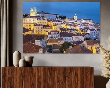 Blauwe uurtje Alfama Lissabon