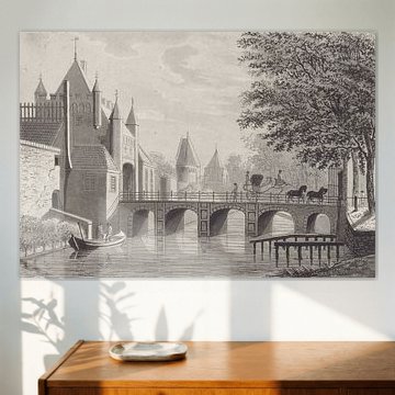 Walraad Nieuwhoff, Grote Houtpoort in Haarlem, 1800 - 1837 von Atelier Liesjes