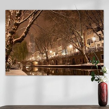Winterabend auf der Oudegracht