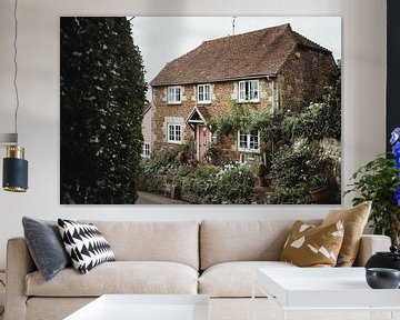 Het huis met de roze deur | Reisfotografie | Engeland, U.K. van Sanne Dost