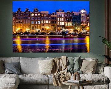 Amsterdamer Gracht bei Nacht  von Martien Janssen