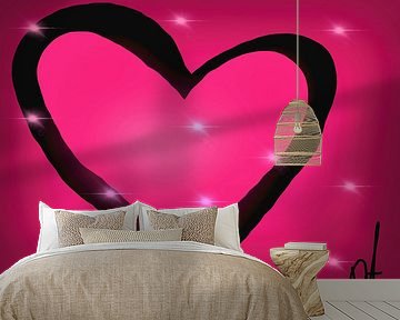 Rosa Herz von Nikki's artshop