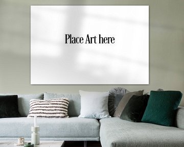 Place Art here Typographie Lettre paysage sur House of Walls