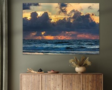 Sonnenuntergang am Meer von Evert Jan Kip