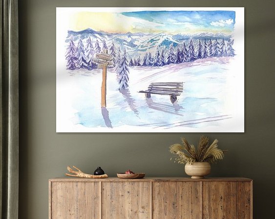 Example of the artwork in a room