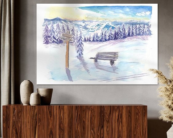 Example of the artwork in a room