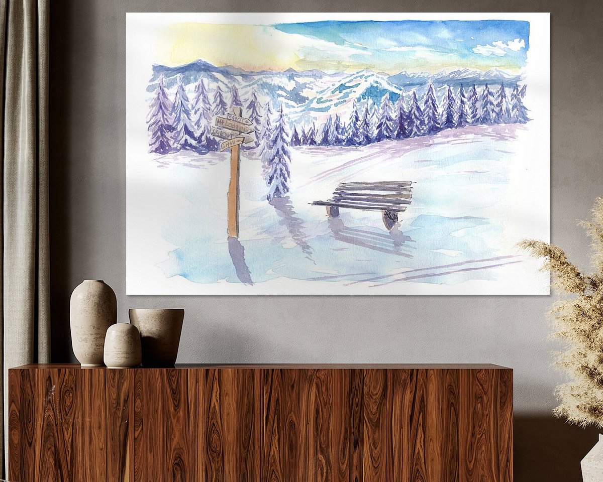 Example of the artwork in a room