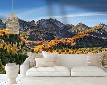 Bergpanorama von den allgäuer Alpen in Bayern von Voss Fine Art Fotografie