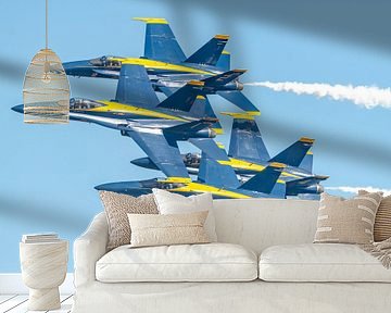 De Diamond Formation uitgevoerd door de Blue Angels! van Jaap van den Berg