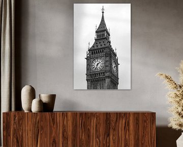 Big Ben in Londen Engeland van Roland Brack