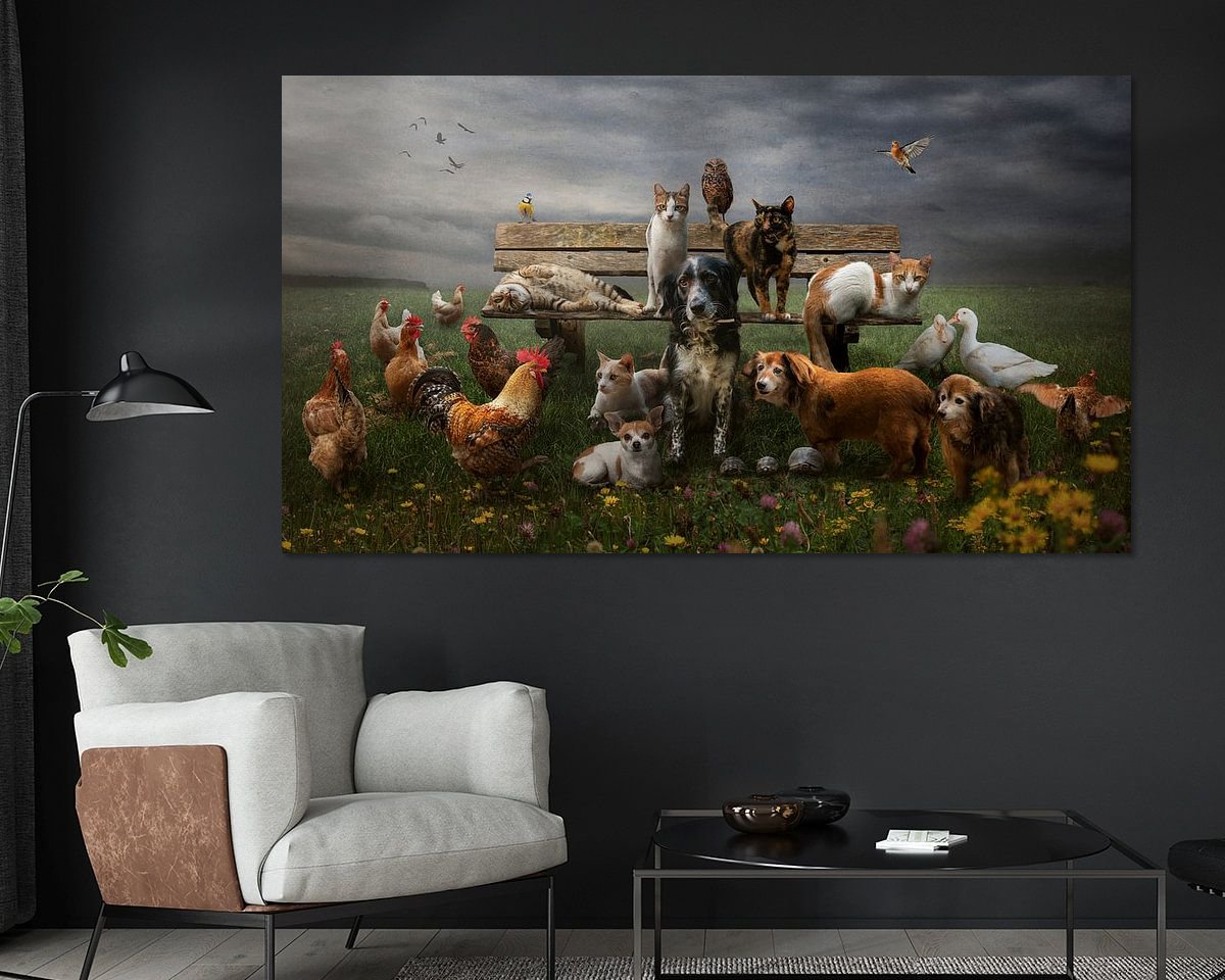 Example of the artwork in a room