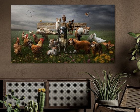 Example of the artwork in a room