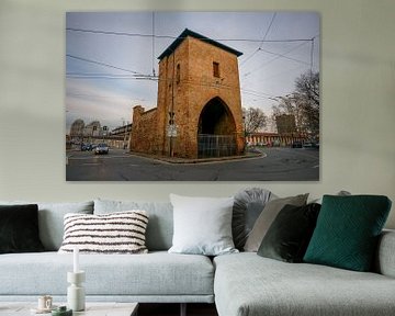 Porta Mascarella in het centrum van Bologna, Italië