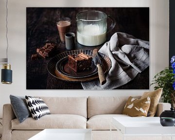 Foodfoto brownie van Danna van Daal