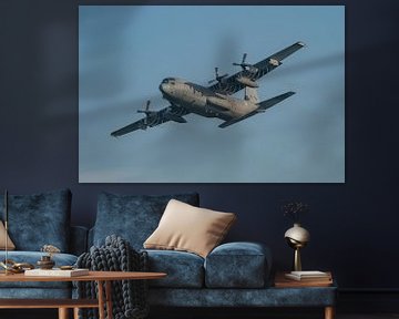 De Lockheed C-130H Hercules transportvliegtuig "Ben Swagerman" (G-273) van de Koninklijke  van Jaap van den Berg
