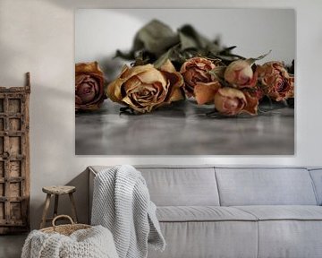 Getrocknete Rosen pastell von Niek Traas