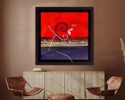 Example of the artwork in a room