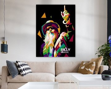 Billy Gibbons Pop-Art-Poster von miru arts