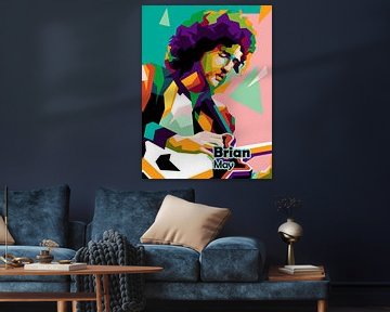 Brian Mays Pop-Art-Poster von miru arts