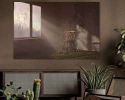 Example of the artwork in a room