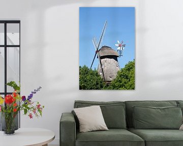 Oude windmolen, Eutin, Sleeswijk-Holstein, Duitsland van Torsten Krüger