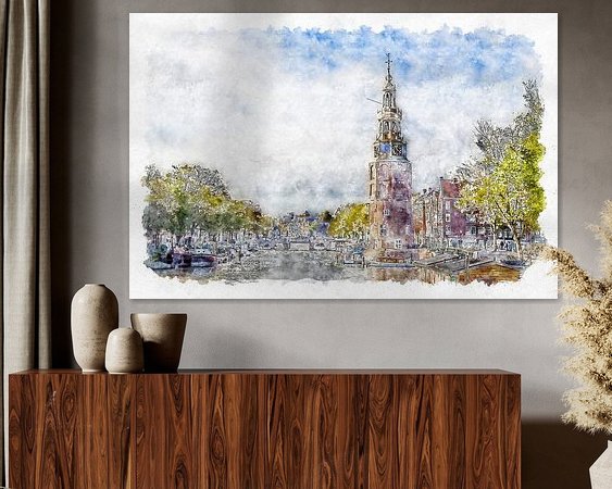 Example of the artwork in a room